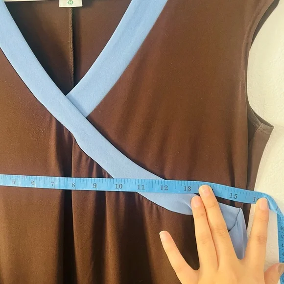 🤎GORG BROWN AND BLUE LIGHTWEIGHT DRESS🤎 - Picture 4 of 5